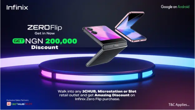 Infinix Zero Flip Now N200,000 Cheaper in Exclusive Limited-Time Offer